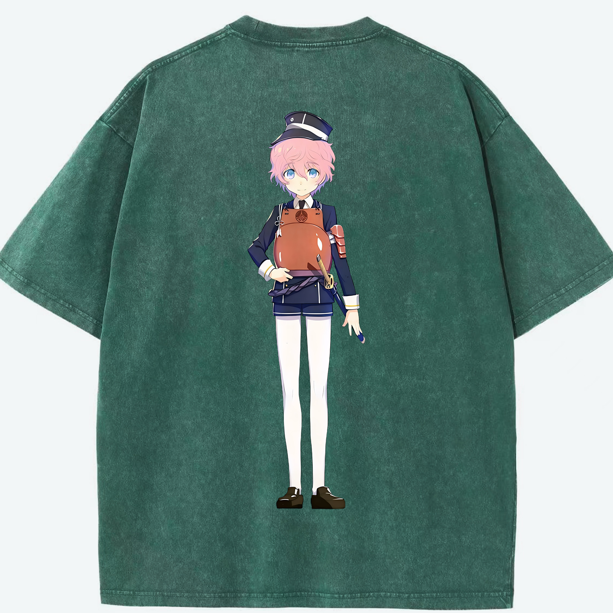 （画像用） 刀剣乱舞 Touken Ranbu 綿100% ヴィンテージ風 半袖Tシャツ（背面プリント）